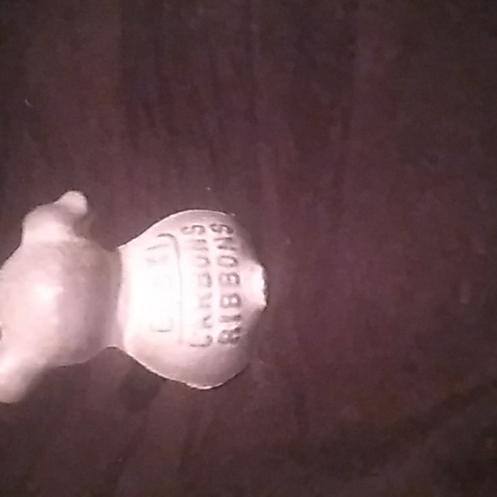 Vintage Cast Iron "Bucki Carbons Ribbons" Gray Advertising Puppy (S1) - Picture 3 of 8